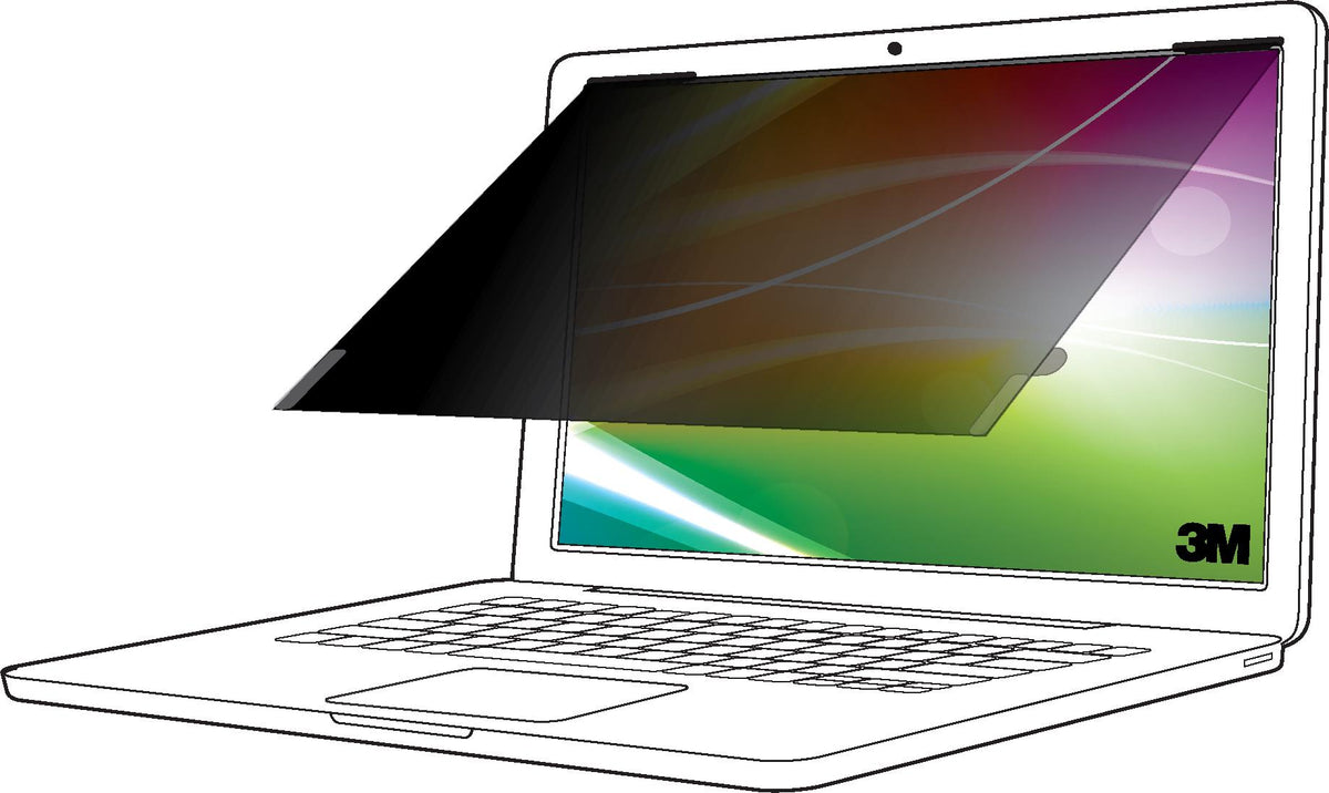 3M Bright Screen Blickschutzfilter für 15.6in Laptop, 16:9, BP156W9B, 39,6 cm (15.6