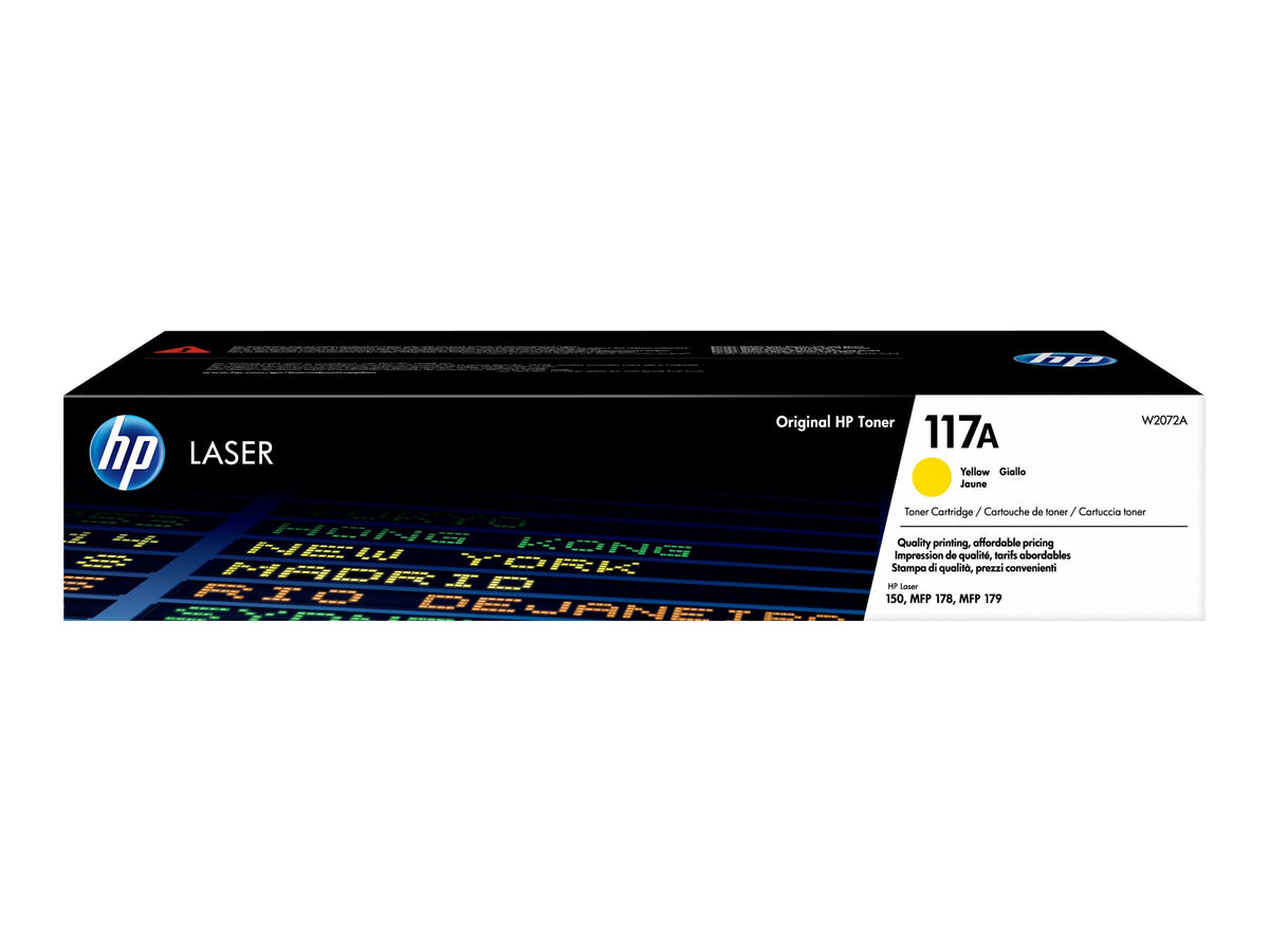 HP 117A Gelb Original Laser Tonerkartusche, 700 Seiten, 0 Seiten, Gelb, 1 Stück(e)