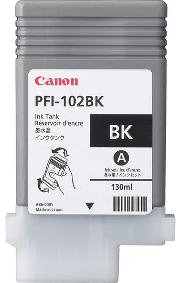 Canon PFI-102BK, Schwarz, Tinte auf Pigmentbasis, 130 ml