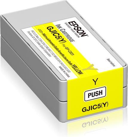 Epson GJIC5(Y): Ink cartridge for ColorWorks C831 (Yellow) (MOQ=10), Gelb, Tinte auf Pigmentbasis, 32,5 ml, 1 Stück(e)