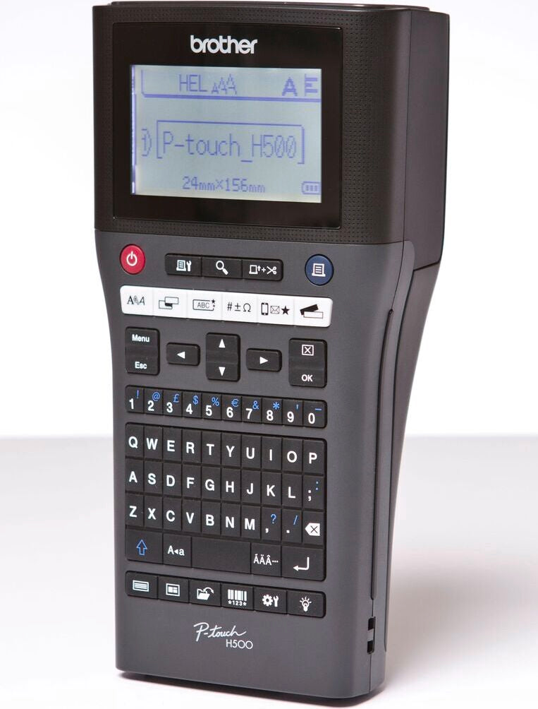 Brother PT-H500, QWERTY, TZe, 180 x 180 DPI, 30 mm/sek, Kabelgebunden, Schwarz
