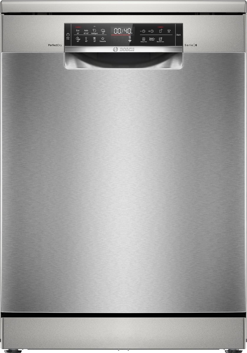 Bosch Serie 6 SMS6ZCI16E, Freistehend, Standardgröße (60 cm), Edelstahl, Silber, Berührung, 1,75 m
