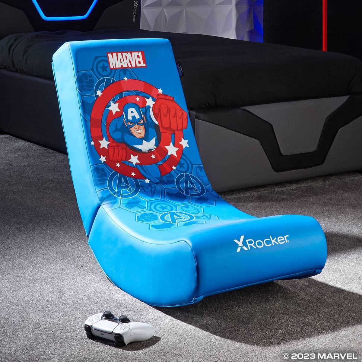 XRocker Gaming Bodensessel blau Marvel/Captain America/klappba