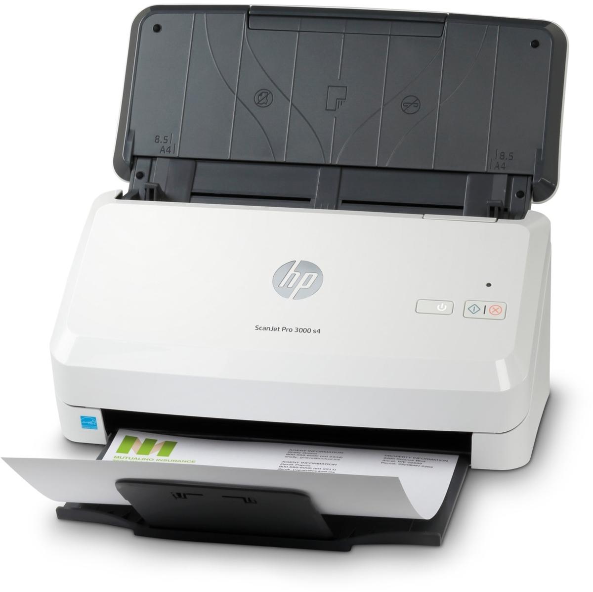HP Scanjet Pro 3000 s4, 216 x 3100 mm, 600 x 600 DPI, 48 Bit, 24 Bit, 40 Seiten pro Minute, Scanner mit Vorlageneinzug