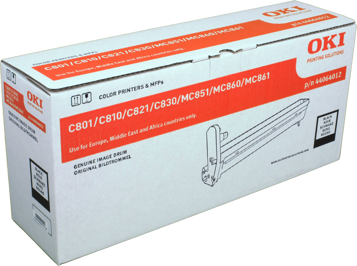 OKI Black Image Drum, Original, OKI C830, C821, C801, C860, MC860cdtn, MC860dn, MC860cdxn, 1 Stück(e), 20000 Seiten, Laserdrucken, Schwarz