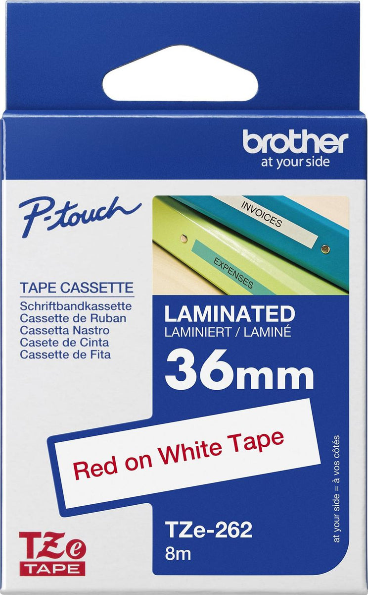 Brother TZE-262, Rot aud Weiss, TZe, Wärmeübertragung, China, 5 Jahr(e), Brother