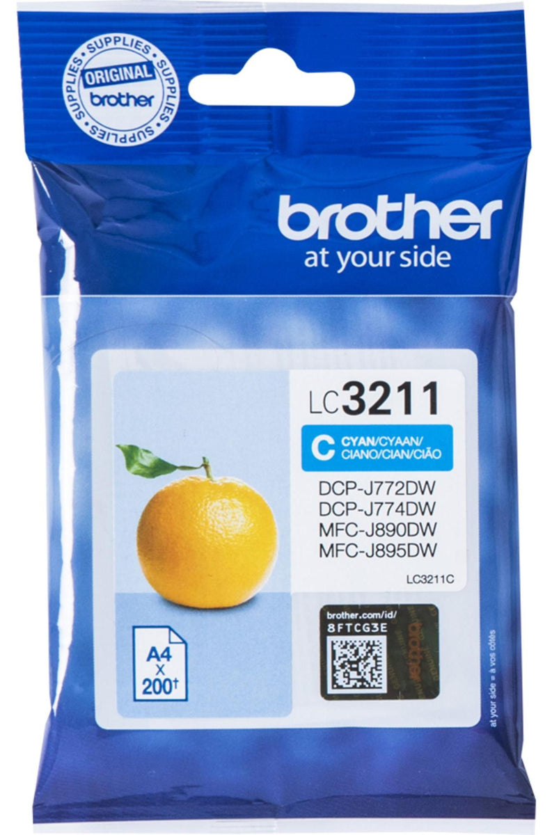 Brother LC3211C, Standardertrag, Cyan, 1 Stück(e), 200 Seiten, Einzelpackung