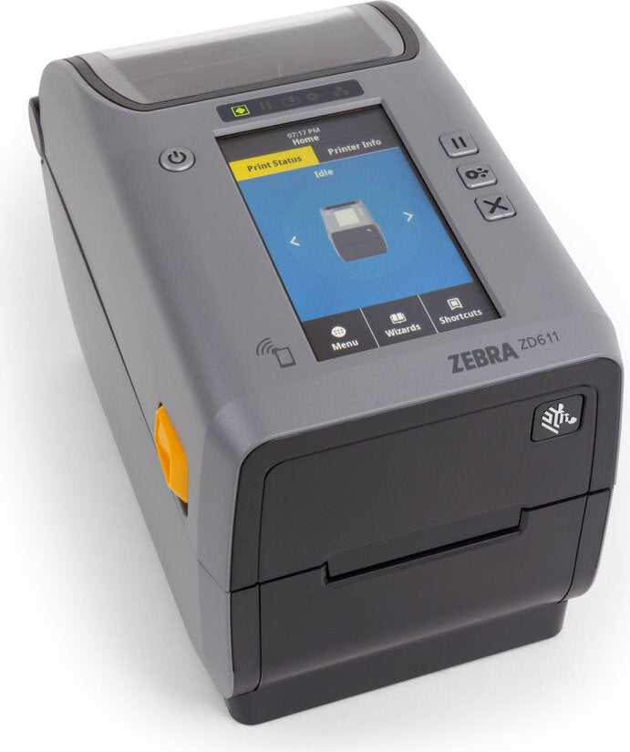 Zebra ZD611, Wärmeübertragung, 300 x 300 DPI, 152 mm/sek, Verkabelt & Kabellos, Schwarz
