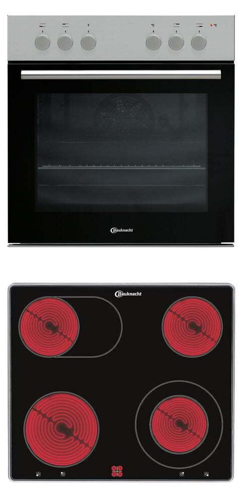 Bauknecht HVP2 NN5F IN + CHR 3462 IN, Keramik, 4 Zone(n), Glaskeramik, Schwarz, Berührung, 59 cm