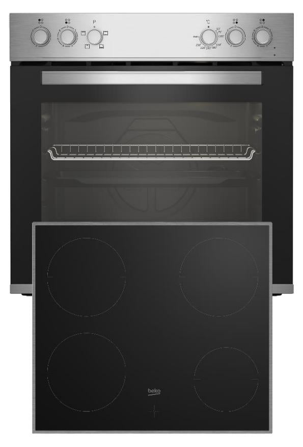 Beko BBUC12020X, Keramik, 4 Zone(n), Glaskeramik, Schwarz, Touchsteuerung, 58 cm