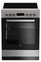 Beko FSM67320GXS Elektro-Herd mit Glaskeramik-Kochfeld 8Heizarten Steam Shine