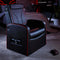 X Rocker 2022021, Konsolen-Gamingstuhl, Gepolsterter Sitz, Gepolsterte Rückenlehne, Schwarz, Rot, Kunstleder, Schaum, Schwarz, Rot