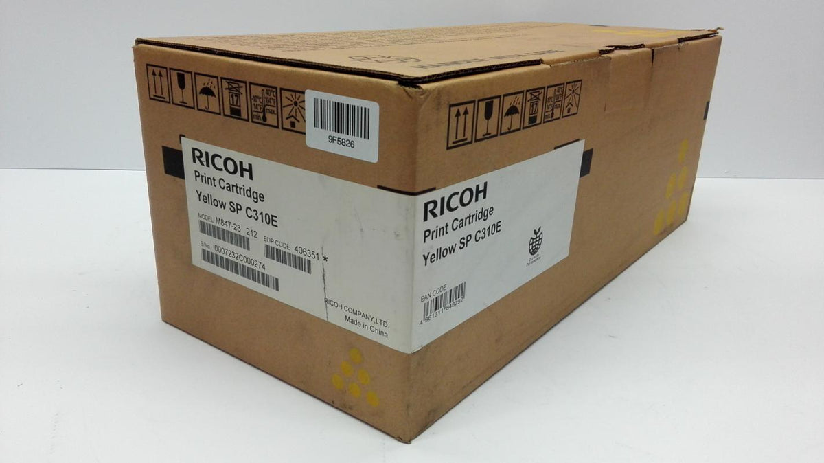 Ricoh Yellow Toner Cartridge 2.5k, 2500 Seiten, Laser, Ricoh Aficio SP C232SF, C231N, SP C320DN, Box