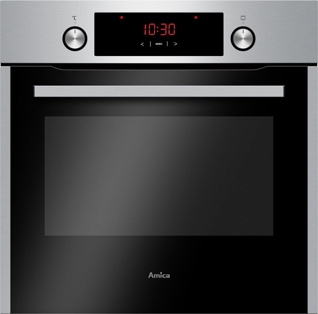 Amica EB 944 100 E, Einbaubackofen, Fine Design, Edelstahl, Window, MF11, Heißluft mit Ringheizkörper,