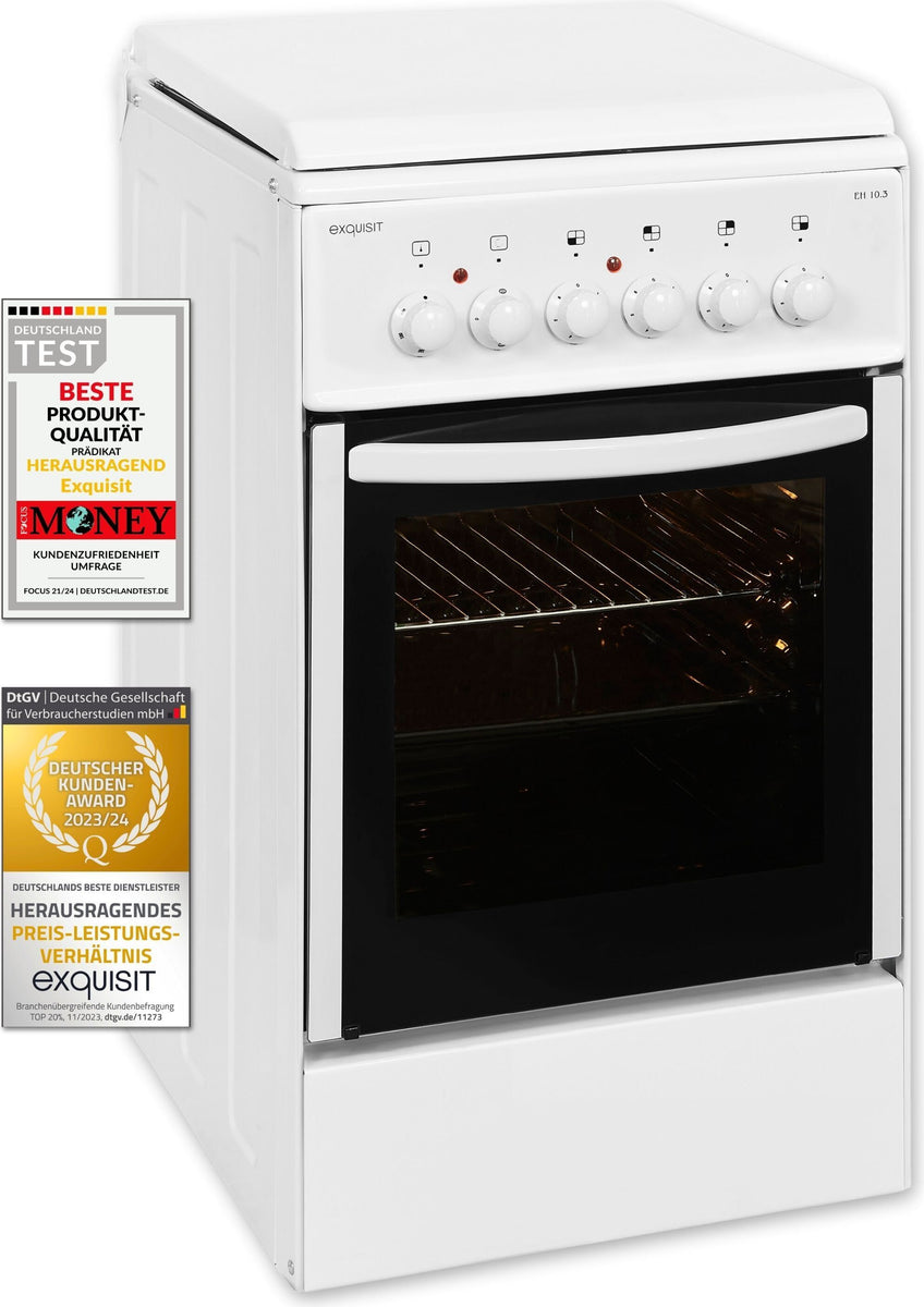 Exquisit Elektro-Standherd EH 10.3 F2 | Nutzinhalt | Weiß