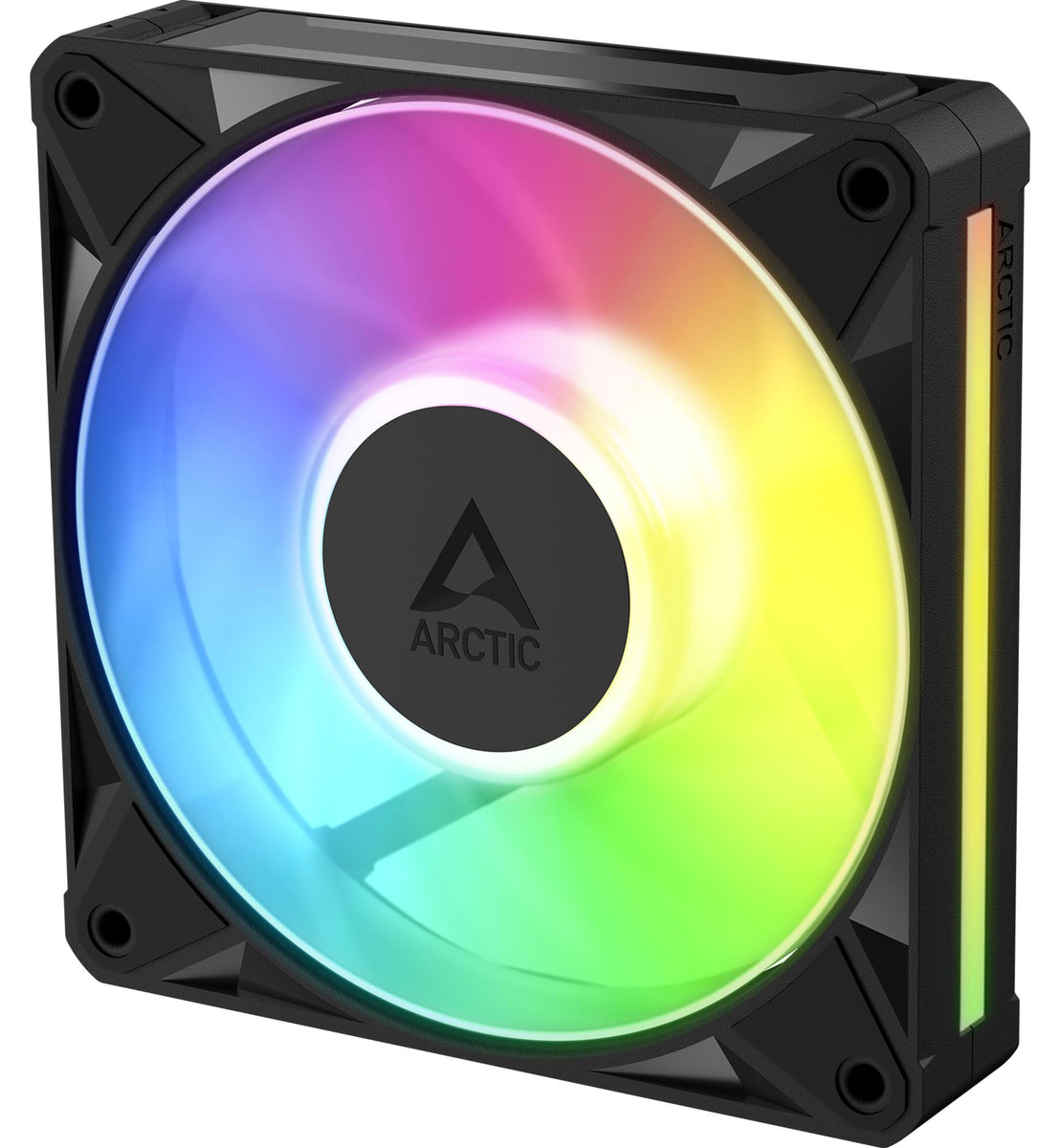 ARCTIC BioniX P12 A-RGB 120 mm PWM-Lüfter mit Daiy Chain, Ventilator, 12 cm, 450 RPM, 3000 RPM, 129 m³/h, Schwarz