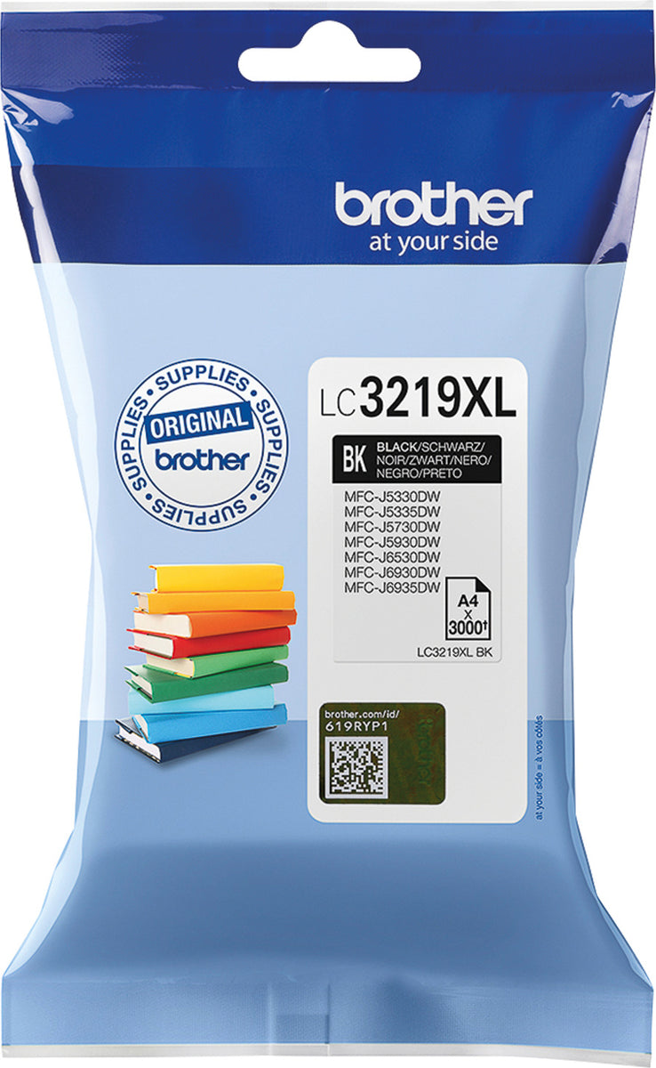 Brother LC3219XLBK, Schwarz, Tinte auf Pigmentbasis, 1 Stück(e), 3000 Seiten, Einzelpackung
