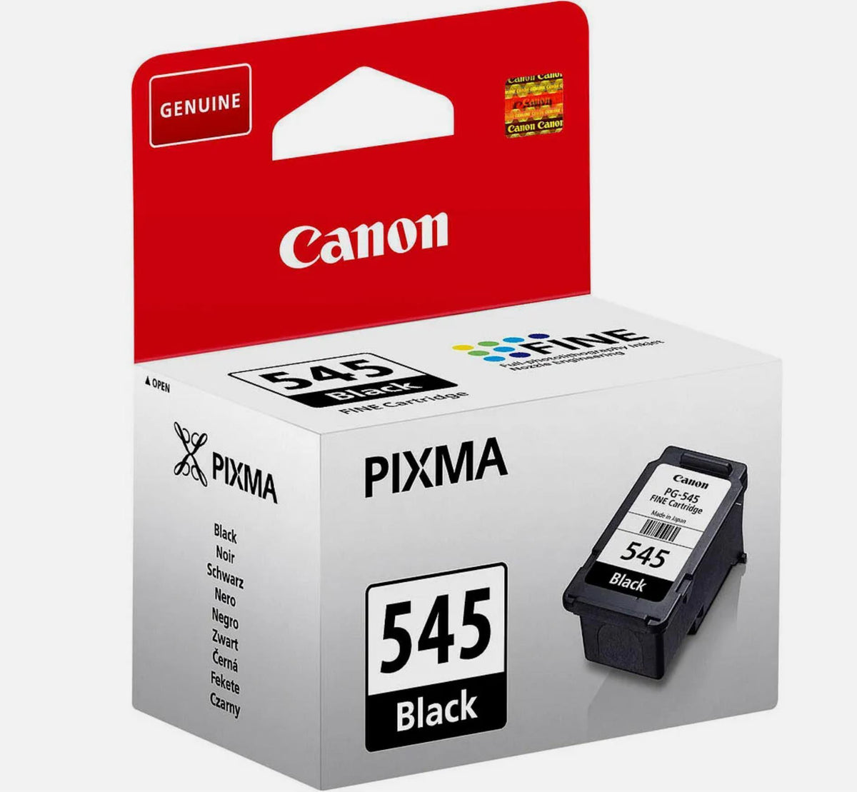 Canon PG-545 Tinte Schwarz, Standardertrag, Schwarz, Tinte auf Pigmentbasis, 1 Stück(e), 180 Seiten, Einzelpackung