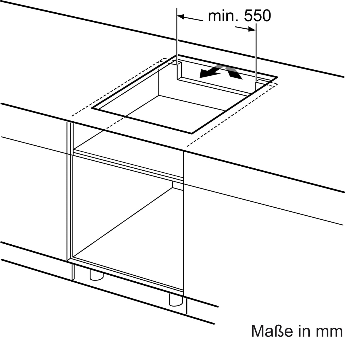 Neff T56SHF1L0, Schwarz, Edelstahl, Integriert, 60 cm, Zonen-Induktionskochfeld, Glaskeramik, 4 Zone(n)