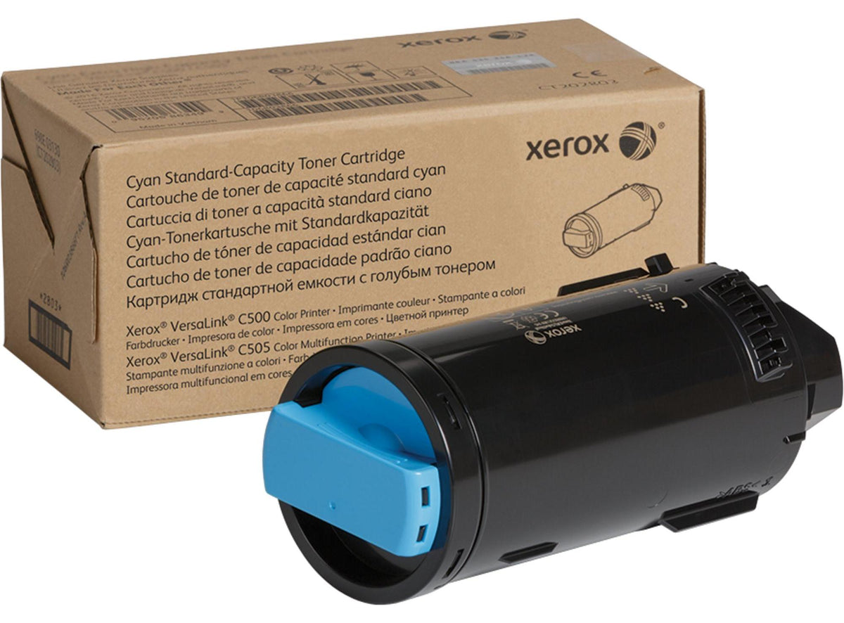 Xerox ® VersaLink® C500-Farbdrucker/C505-Farb-Multifunktionsdrucker Standardkapazität-Tonermodul Cyan (2400 Seiten) - 106R03859, 2400 Seiten, Cyan, 1 Stück(e)