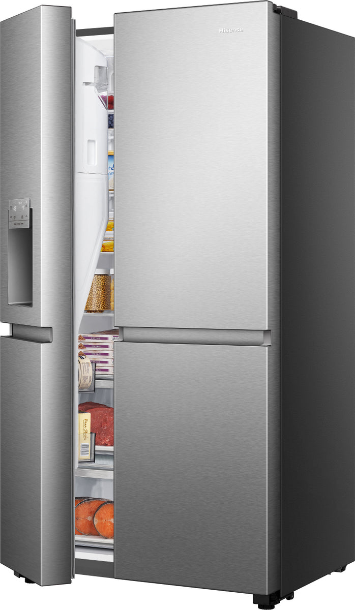 Hisense RS818N4TIC Side by Side – Kühl-Gefrierkombination, Eis-Wasserspender, 632 Liter, Smart WiFi
