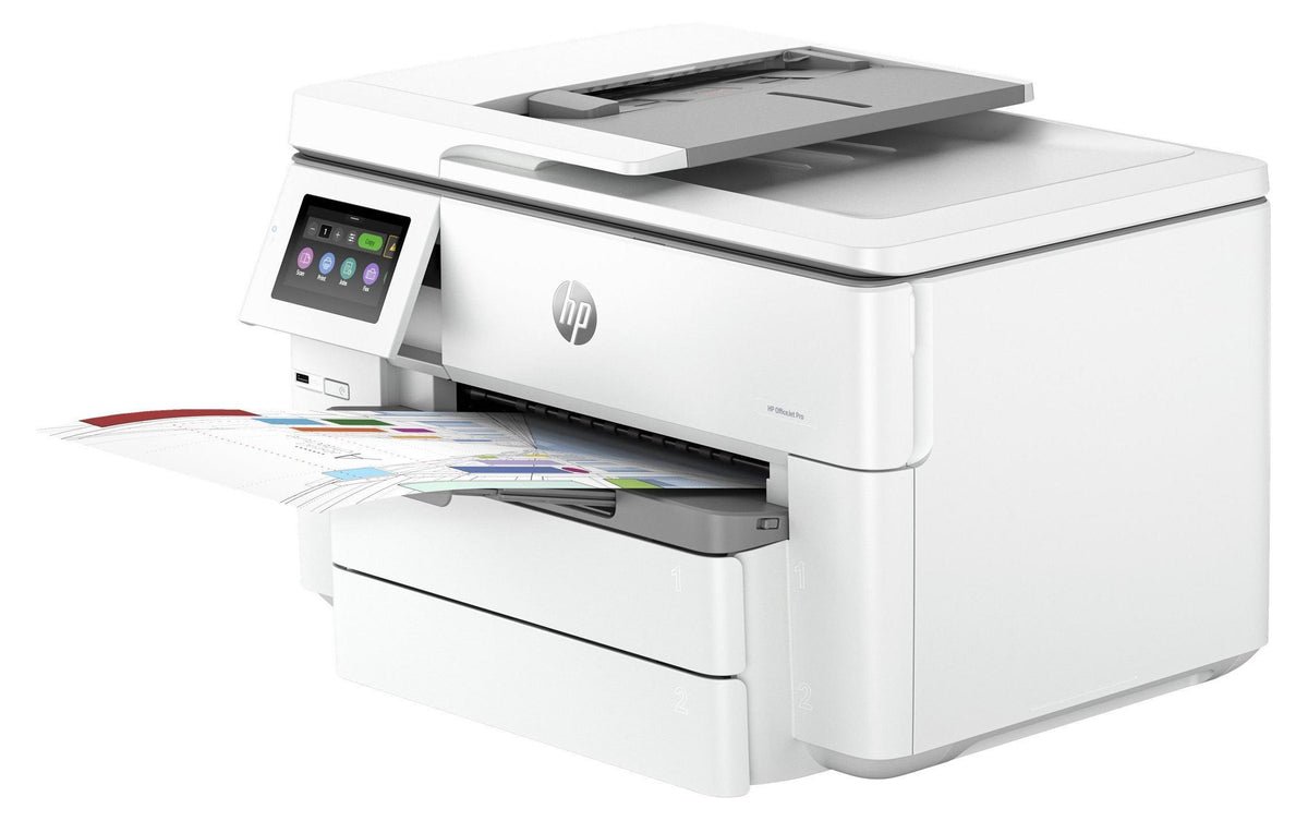 HP OfficeJet Pro 9730e Wireless All-in-One Farbe Drucker, Instant Ink; Beidseitiger Druck, Thermal Inkjet, Farbdruck, 4800 x 1200 DPI, A3, Direktdruck, Grau