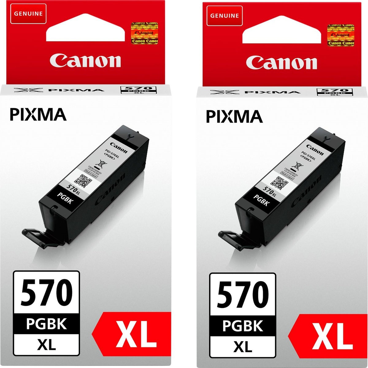 Canon PGI-570XL Twin Pack, Hohe (XL-) Ausbeute, Schwarz, 2 Stück(e), Doppelpack