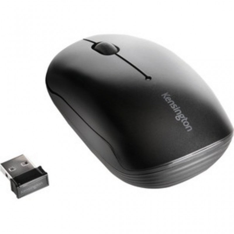Kensington Pro Fit kabellose mobile Maus – schwarz, Beidhändig, Laser, RF Wireless, Schwarz
