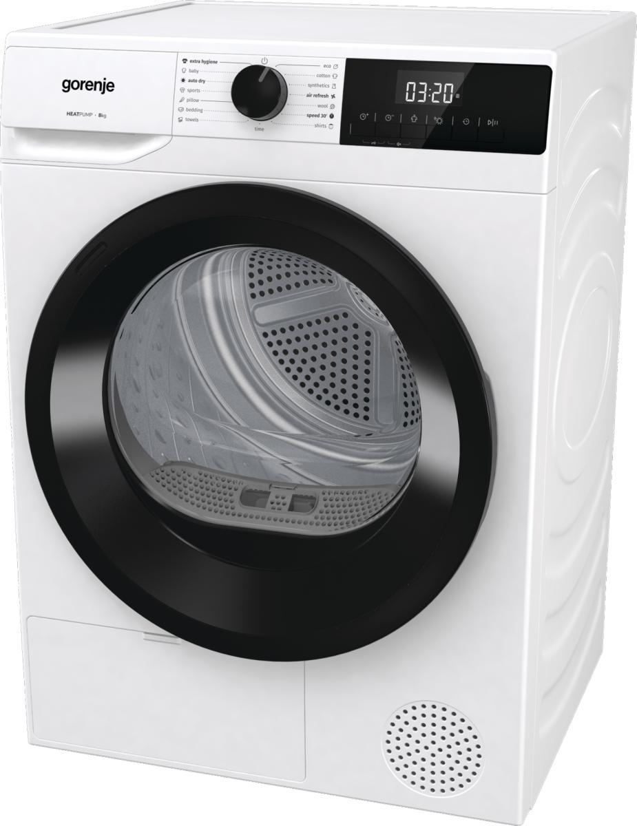 Gorenje DHNE82, Wärmepumpentrockner, freistehend, Frontlader, 8 kg