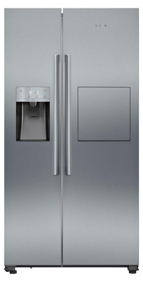 Siemens iQ500 KA93GAIDP, Freistehend, Amerikanische Tür, Grau, Berührung, LED, An Tür