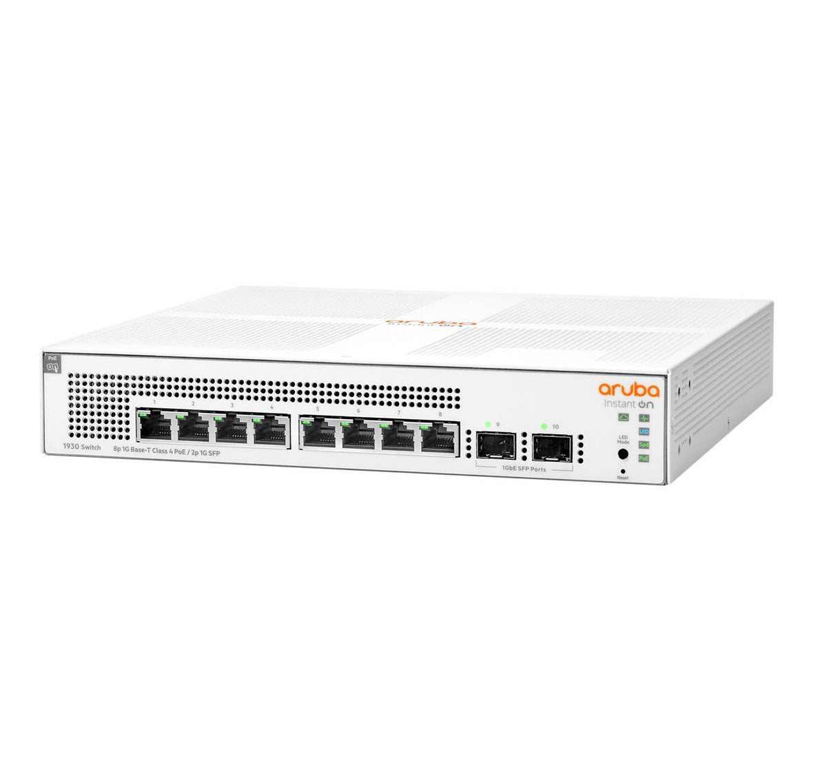 HPE Aruba Networking Aruba Instant On 1930, Managed, L2+, Gigabit Ethernet (10/100/1000), Power over Ethernet (PoE), Rack-Einbau, 1U