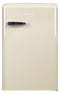Amica KS 15615 B, Kühlschrank mit Gefrierfach im Retro Design, 85 cm Höhe, coffee cream,