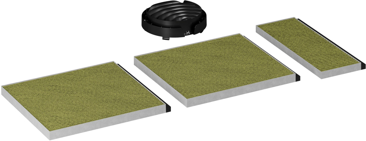 Siemens Umluft-Set LZ11BKV16, Filter für Dunstabzugshaube, Schwarz, Grün, Siemens, 455 mm, 350 mm, 145 mm