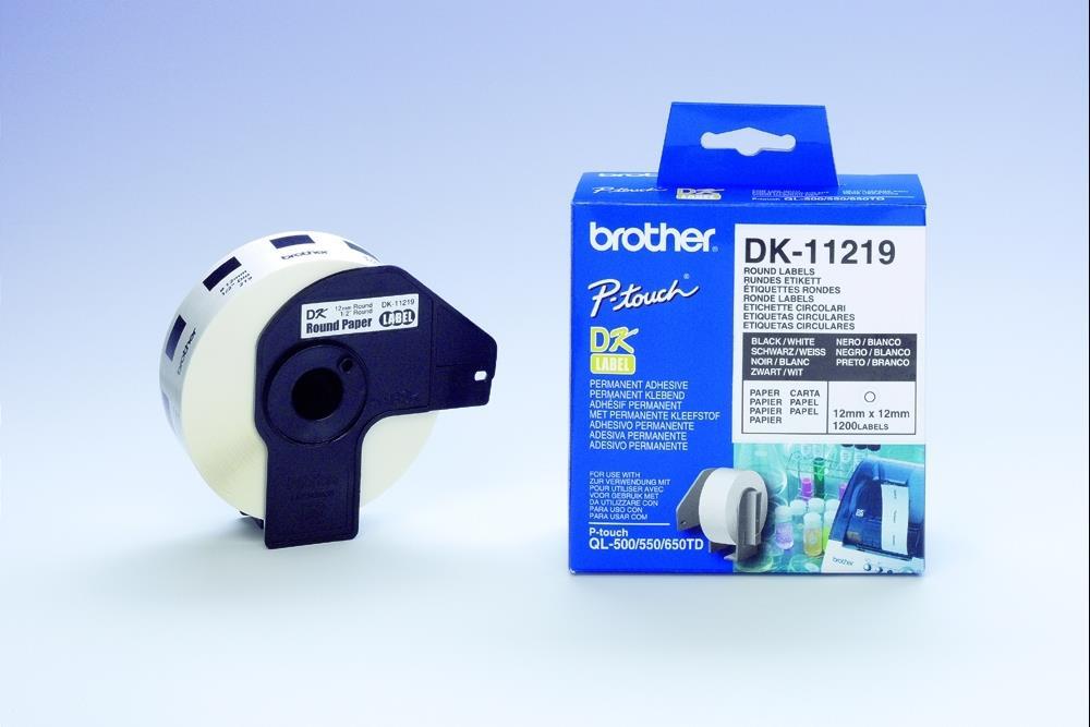Brother DK-11219, Weiß, DK, 1,2 cm, 54 x 115 x 112 mm, 20 g, 29 g