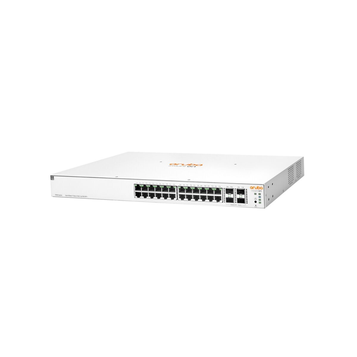 HPE Aruba Networking Instant On 1930 24G Class4 PoE 4SFP/SFP+ 370W, Managed, L2+, Gigabit Ethernet (10/100/1000), Power over Ethernet (PoE), Rack-Einbau, 1U