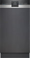Siemens iQ300 SR53ES25KE, Halb integriert, Single (45 cm breit), Edelstahl, Edelstahl, 10 Maßgedecke, B