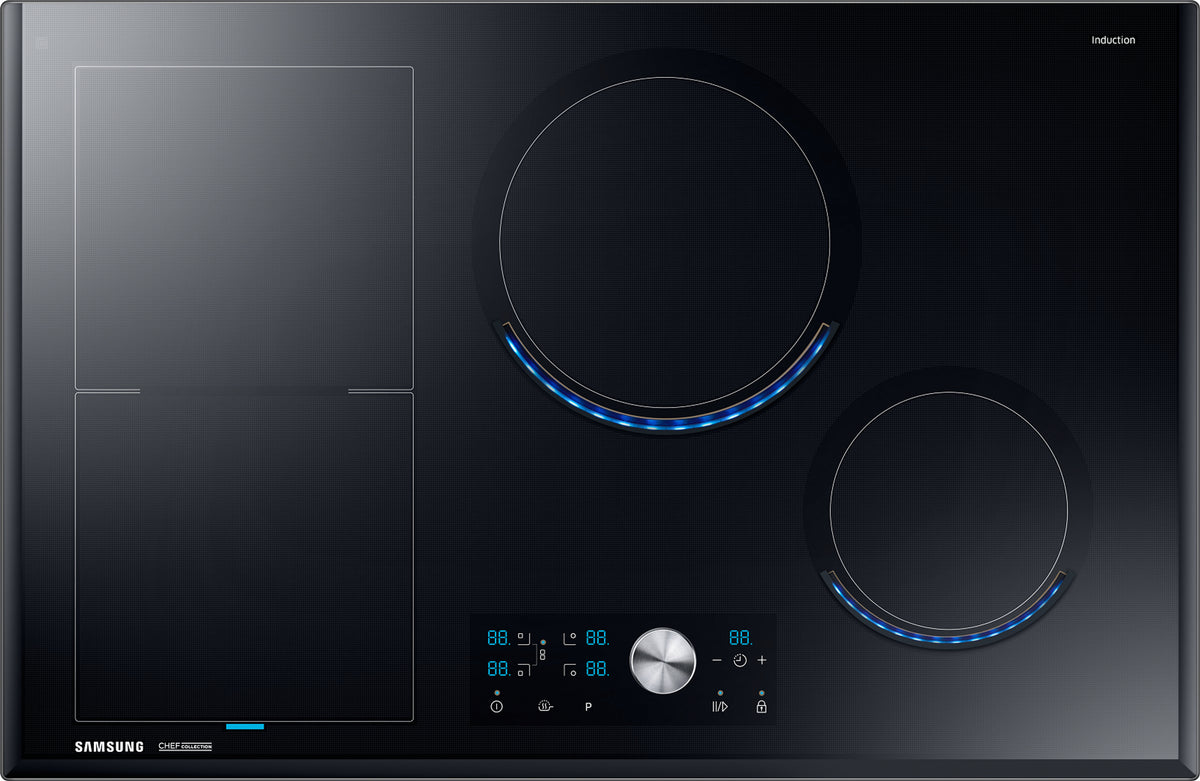 Samsung NZ84J9770EK, Edelstahl, Integriert, Zonen-Induktionskochfeld, Glaskeramik, 4 Zone(n), 4 Zone(n)