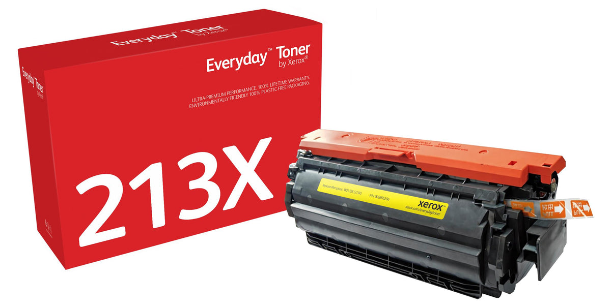 Everyday™ Gelb Tonermodul von kompatibel mit HP 213X (W2132X), Hohe Kapazität, 6000 Seiten, Gelb