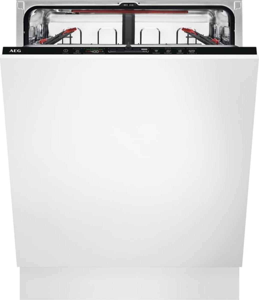 AEG Series 7000 FSE64637P, Voll integriert, Standardgröße (60 cm), Weiß, Schwarz, Berührung, LED