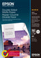 Epson Double-Sided Matte Paper - A4 - 50 Blätter, Matt, 178 g/m², A4, Weiß, Prospekt, Cards and gift wraps, Office printing, Photo collage, Photo gifts, Seasonal decorations..., 50 Blätter
