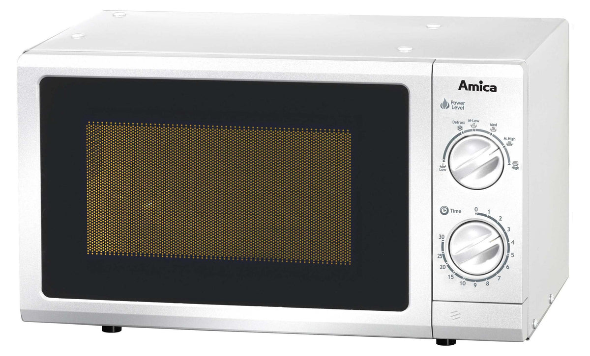 Amica MW 13150 W, 17 l Standmikrowelle, Weiß, unterbaufähig