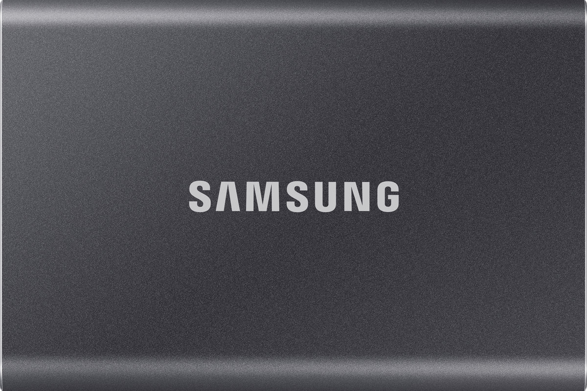 Samsung Portable SSD T7, 1 TB, USB Typ-C, 3.2 Gen 2 (3.1 Gen 2), 1050 MB/s, Passwortschutz, Grau