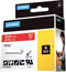 DYMO 1805422 Schriftband vinyl 1,9cm 5,5m weiß/rot