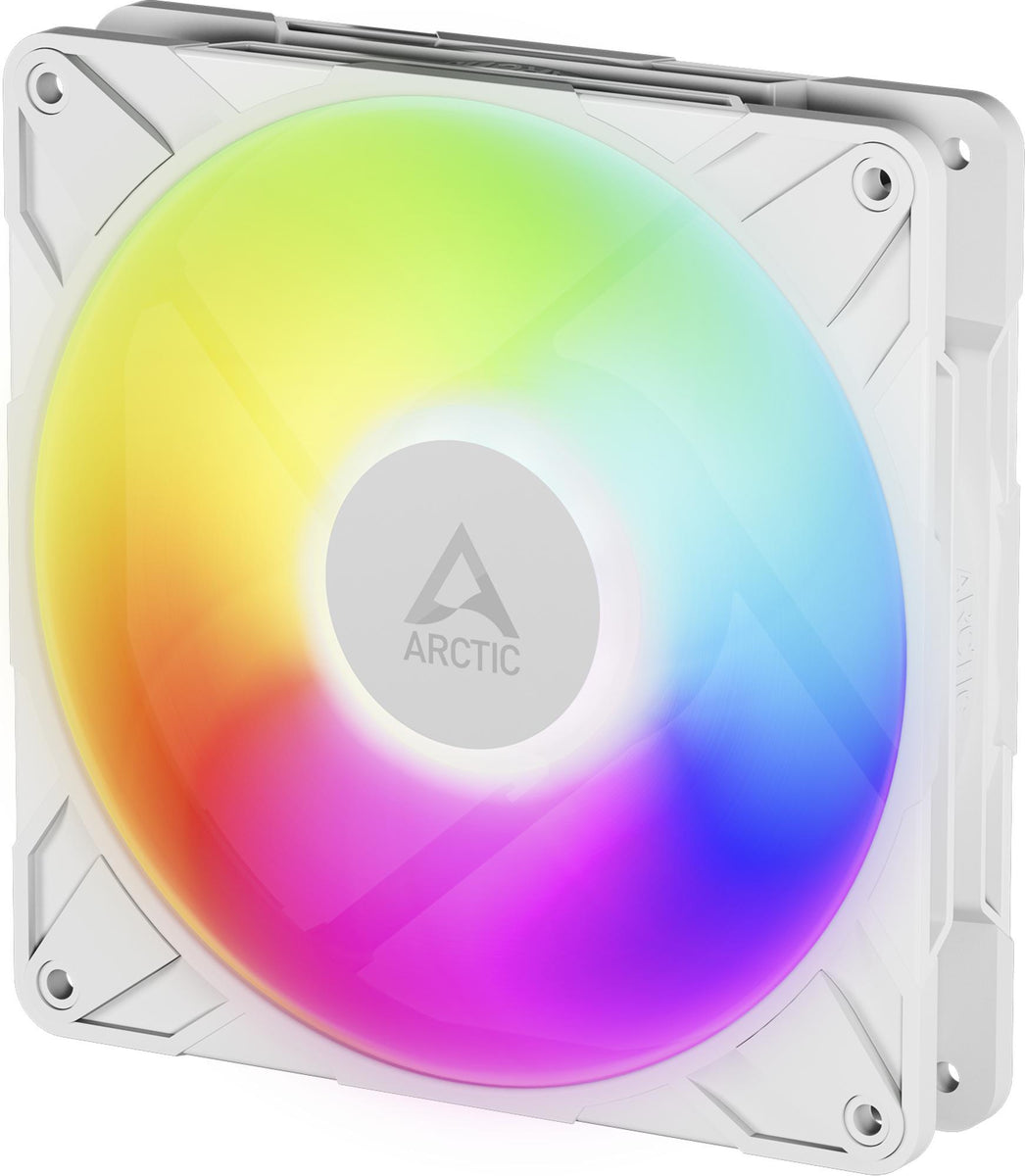 ARCTIC P14 Pro A-RGB (White) 140 mm A-RGB PWM-Lüfter mit Kabelsplitter, Ventilator, 14 cm, 400 RPM, 2500 RPM, 186 m³/h, Weiß