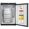 Exquisit Bierkühler, 163 Liter, mit Zapfvorrichtung, Gitterablagen, Türanschlag wechselbar, 89 cm Höhe, 42 dB, Display, BK160-HE-300G inox