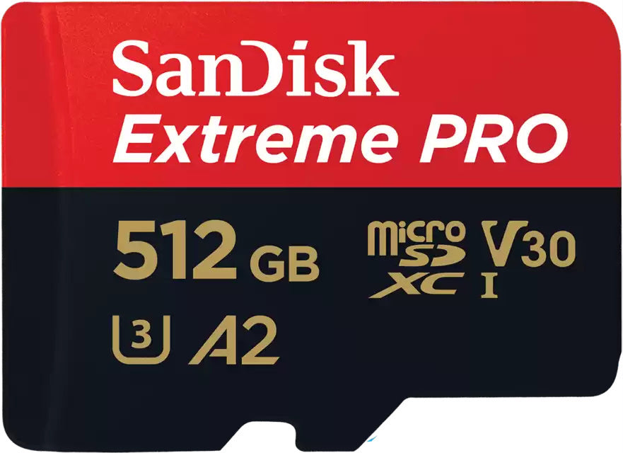SanDisk Extreme PRO microSDXC 512 GB 200 MB/s A2 C10 V30 UHS-I