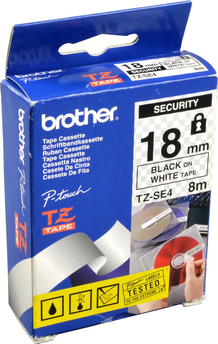 Brother TZE-SE4, TZ, China, 5 Jahr(e), 1,8 cm, 8 m, 20 mm