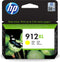 HP 912XL Gelb Original Druckerpatrone mit hoher Reichweite, Hohe (XL-) Ausbeute, Gelb, Tinte auf Pigmentbasis, 8,5 ml, 1 Stück(e), Einzelpackung