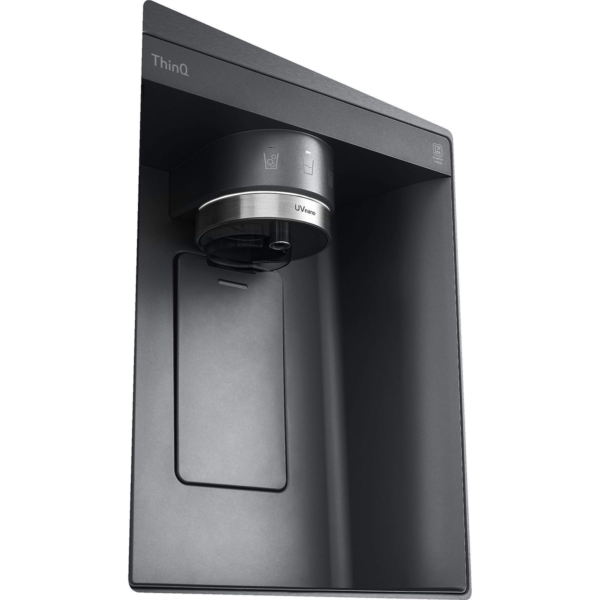 LG GSXV90MCAE, Freistehend, Amerikanische Tür, Schwarz, Berührung, Kabellos, LED, Innen