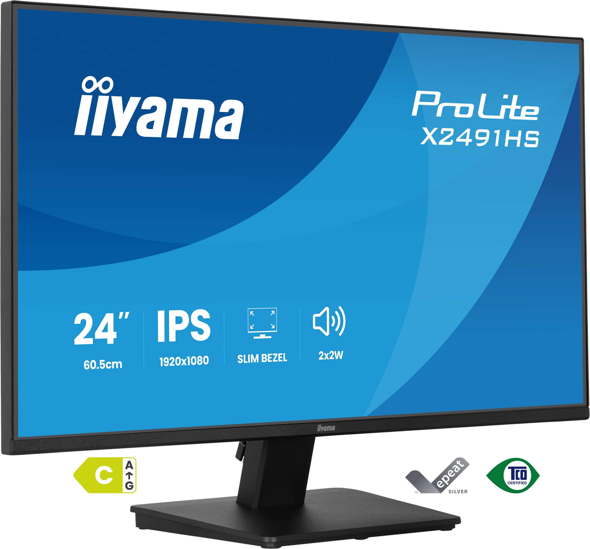 iiyama ProLite X2491HS-B1, 60,5 cm (23.8